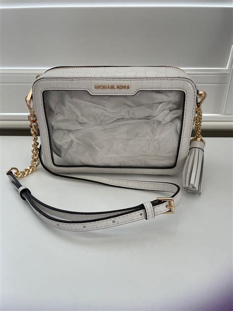 clear michael kors backpack|michael kors clear crossbody bag.